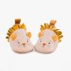 Chaussons cuir lion