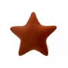 Coussin étoile velvet Aristote wild brown Nobodinoz