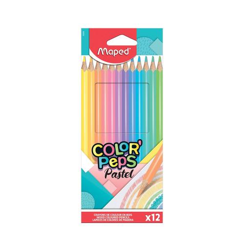 12 crayons Color Peps Pastel