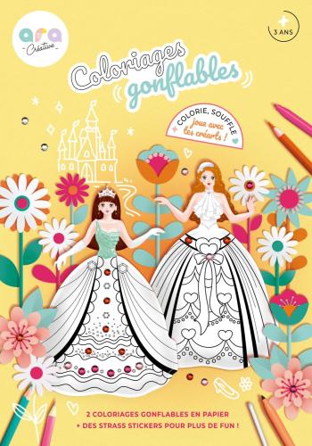 Coloriage gonflable Princesses Ara Créative